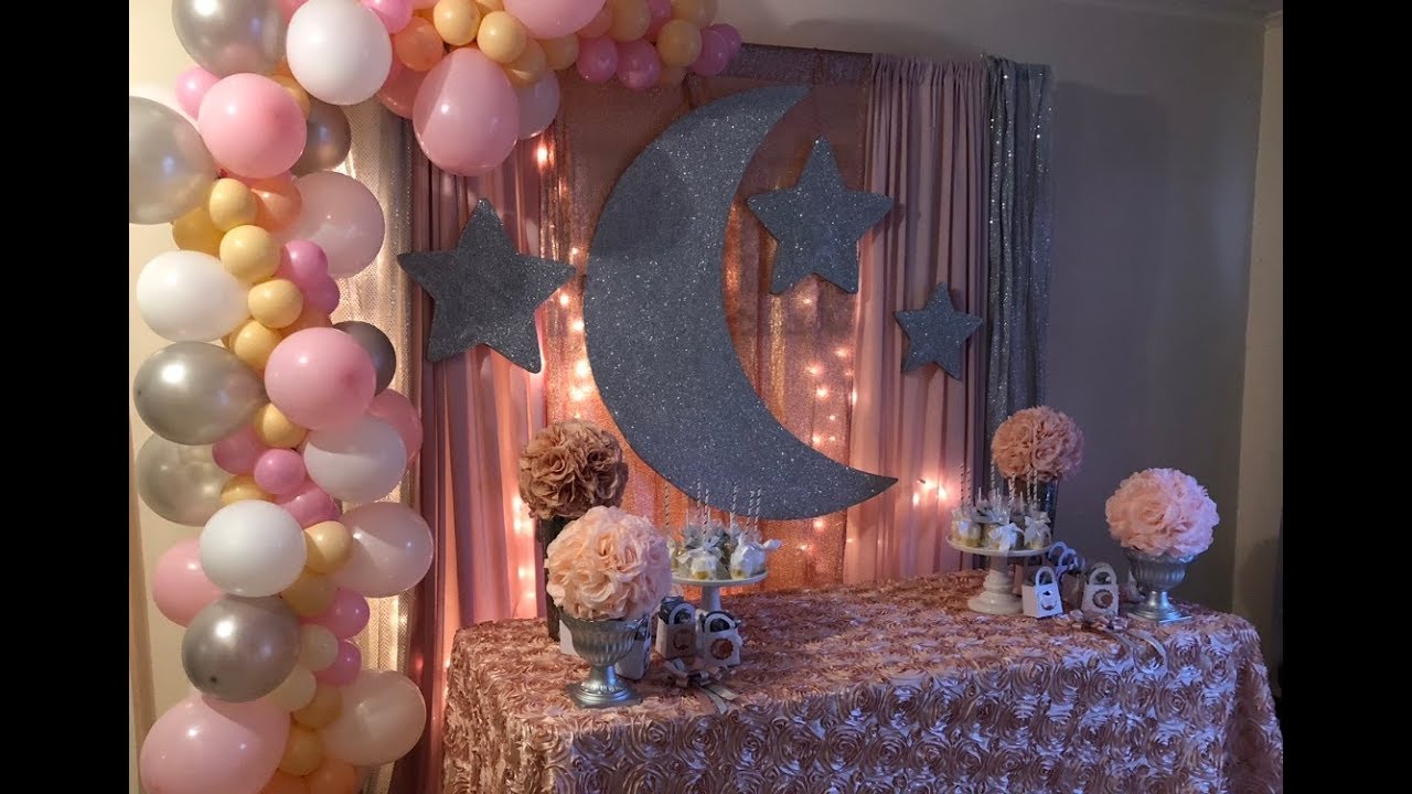 moon decoration for baby shower