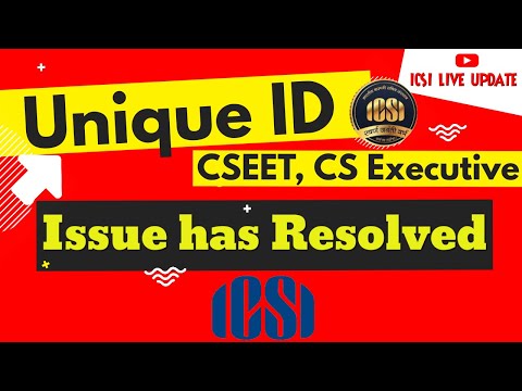 icsi Unique ID how to get back for #CSEET and CS #Executive Program students of | ICSI LIVE UPDATE |