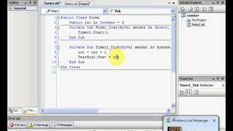 How to make a counter in VB 2008