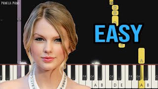 Taylor Swift - Snow On The Beach | EASY Piano Tutorial by Pianella Piano