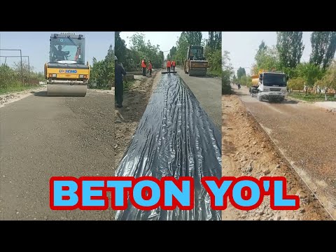 Video: Beton yo'l: qurilish texnologiyasi