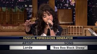 Wheel of Musical Impressions with Alessia Cara - Lorde