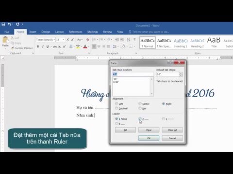 #1 Hướng dẫn sử dụng Tab trong Microsoft Word Mới Nhất