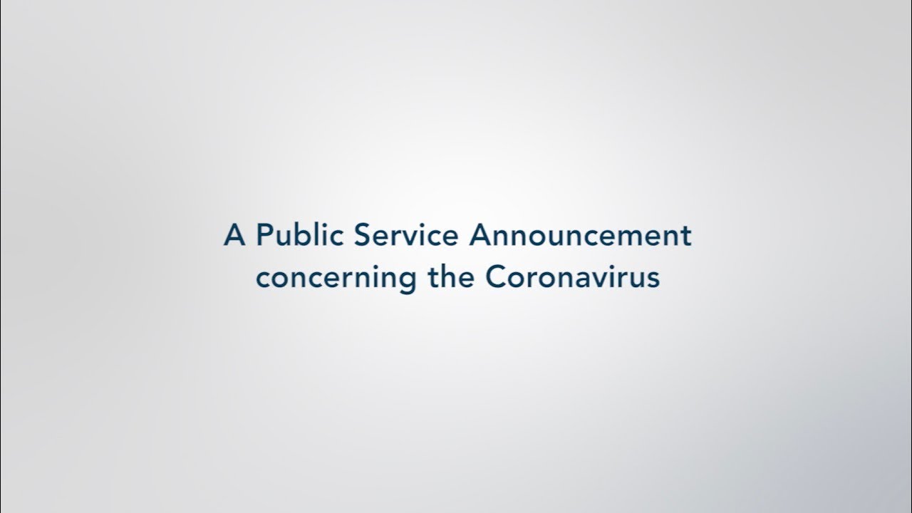 Coronavirus Public Service Announcement