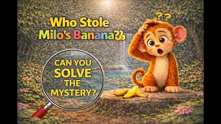 Who Stole Milo’s Banana 🍌🐵 | A Fun Jungle Moral Story for Kids | Bedtime Story