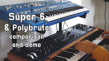 UDO Super 6 thoughts and comparison to the Polybrute // sound demo on both