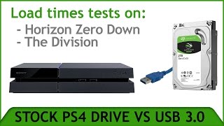 PS4 USB 3.0 External vs Stock Drive Speed-Loading Test.
