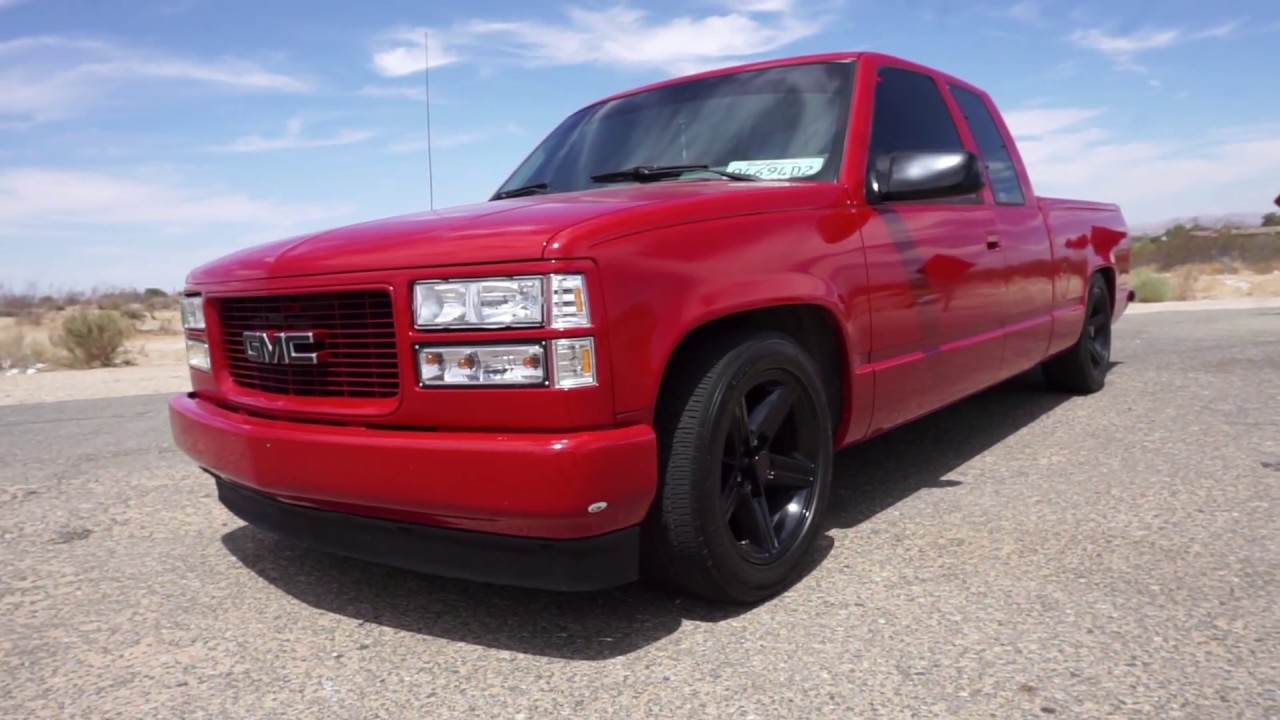 Lowered 94 Gmc Sierra Youtube