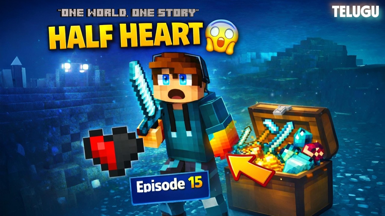 OCEAN MONUMENT 🌊 | “One World, One Story” # Ep 15 | Minecraft Survive in Telugu |