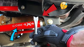 How to adjust Johnny joints on Core 4x4 control arms