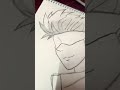 gojo drawing 💫💥💥😈🙀😈🥲 #gojo #dark #sketch #anime #video #music #colour #sketch #song