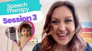 Actual Speech Therapy Session | 17 month old |  Session 3