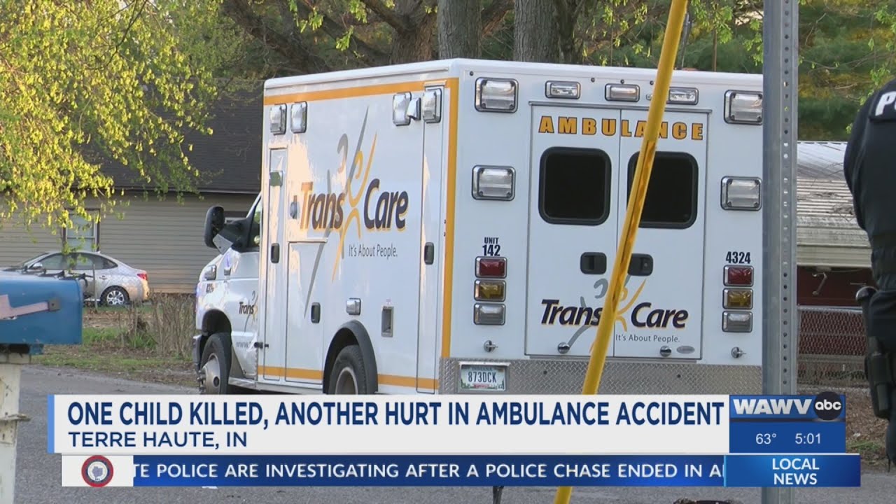 One child killed, another hurt in ambulance accident - YouTube