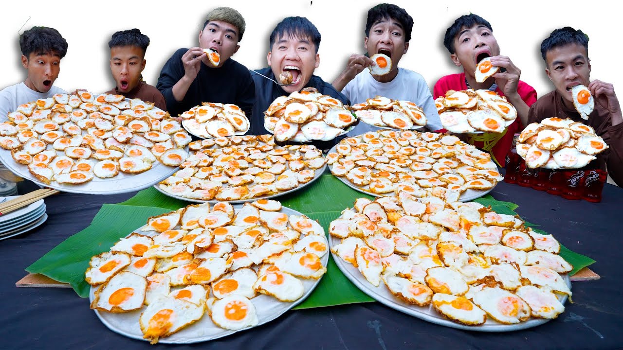 Hưng Troll | Thử Thách Người Cuối Cùng Ngừng Ăn Trứng Rán Ốp La Thắng Nhận 500$