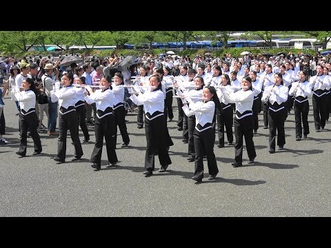 ブラスエキスポ2017　明浄学院高校Queenstar　西コースパレードゴール地点