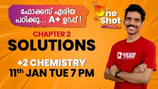 Plus Two Focus Area | Chemistry | Chapter -2 | Solutions | Revision Class | Exam Winner