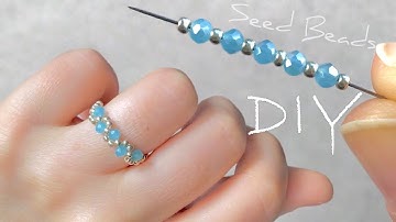 Simple Beaded Ring: Easy Seed Bead Ring Tutorial