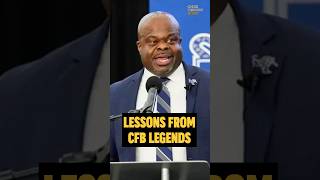 Coach Huff shares some of the lessons CFB legends have taught him 👀