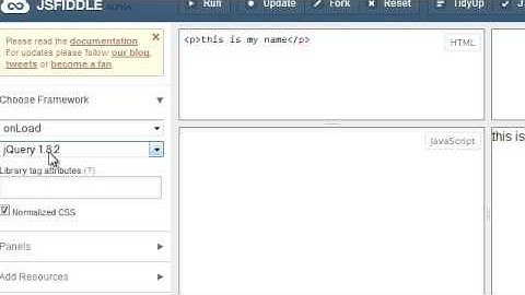 كيف تستخدم محرر jsfiddle لكتابة كود صفحة متناسق