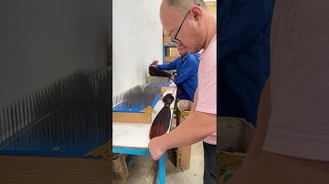 African synthetic wig making, pre-processing: color mixing. Wig making skills. Handmade. (167)