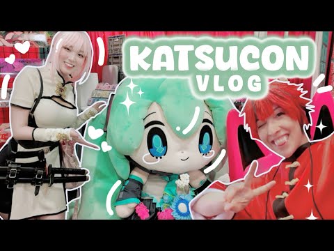 🎀 Katsucon VLOG 2025 - Gokurakugai cosplay || anime convention walk-through, cosplays, artist alley