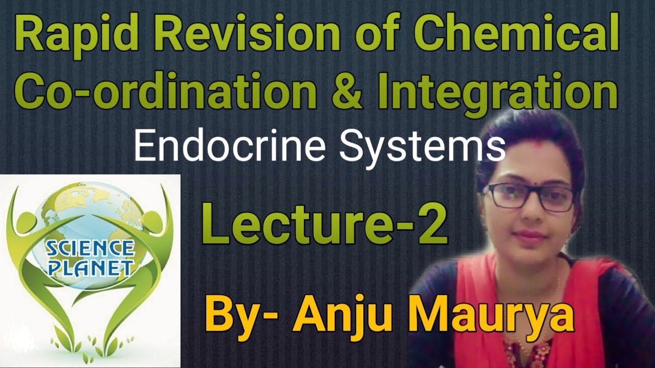 Rapid Revision of Chemical Co-ordination and Integration!! Lecture-2  By- Anju Maurya!