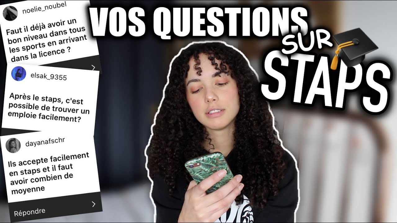 JE RÉPONDS à VOS QUESTIONS sur STAPS 2 !