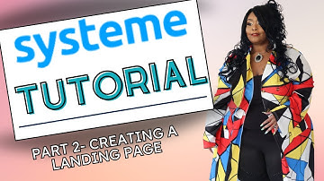Systeme.io For Beginners -Creating a Landing page Tutorial
