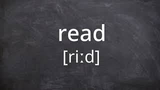 READ   Pronunciation in American English