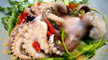 BẠCH TUỘC XÀO DƯA LEO giòn ngọt ngon - món ăn ngon dễ làm