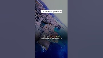 تلاوة خاشعة | ماتيسر من سوره القمر 🌒 | للقارئ عبدالعزيز سحيم
