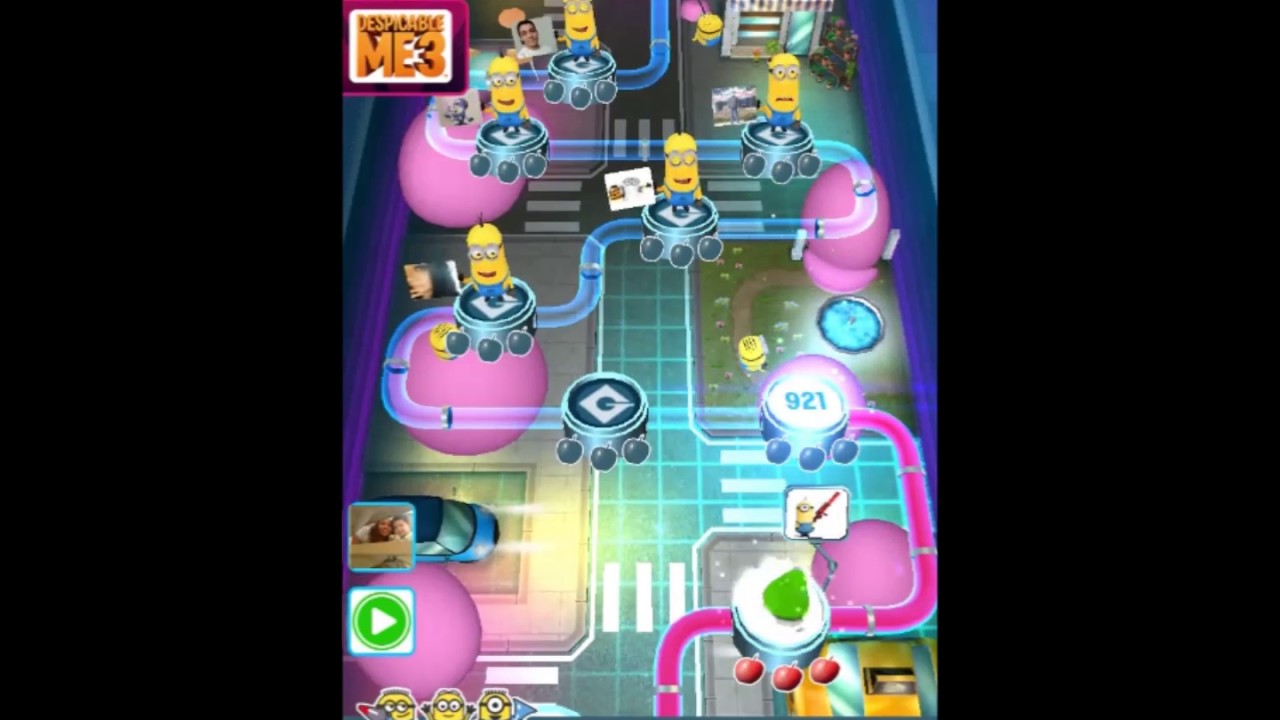 Despicable Me Minion Rush - Level 919, 920, 921, 922 and 923 Downtown All 12 Fruits