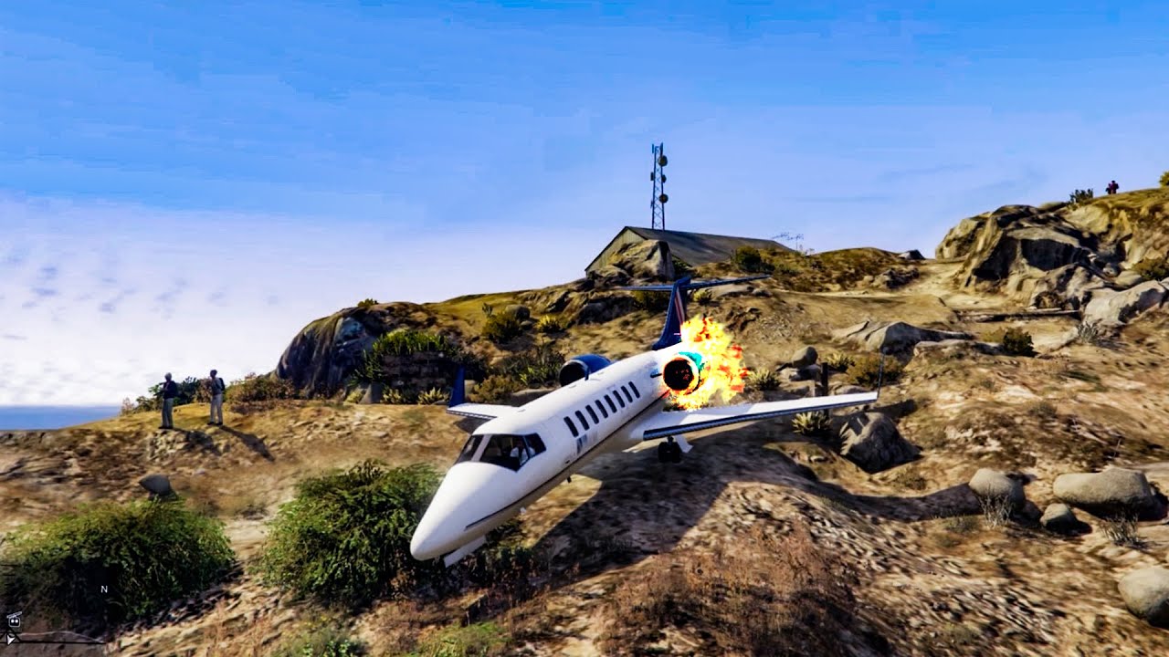 GTA 5 EXTREME AIRPLANE CRASHES AND LANDINGS COMPILATION Plane Take