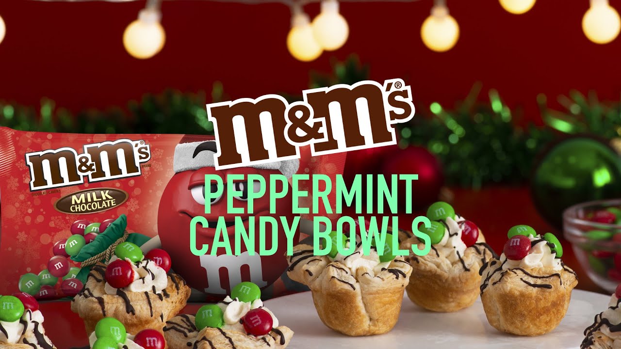 M&M'S Peppermint Candy Bowls