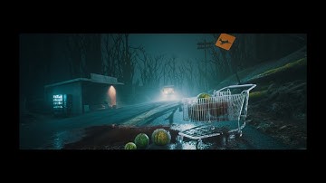 Unreal Engine 4 Environment | Night horror road