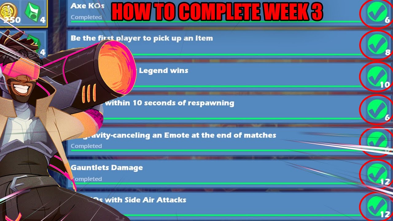 Brawlhalla: How To Complete The Week 3 Missions FAST (Tips and Tricks)