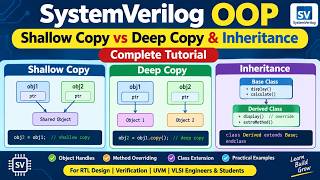 SystemVerilog OOP: Shallow Copy vs Deep Copy & Inheritance | Complete Tutorial