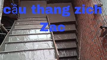 Cách đóng cầu thang,chia sẻ cách đóng cầu thang zich Zac đẹp,xây dựng vlog tập 136