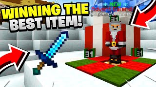 WINNING THE *BEST* ITEMS ON THE SERVER! *GIVEAWAY* | Minecadia Factions