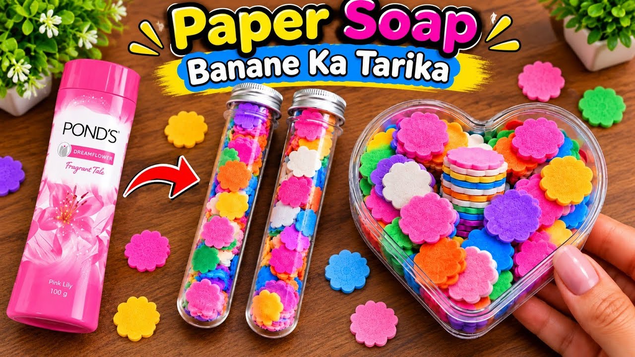 ⁣Homemade Paper Soap Making Kit🧼/homemade paper soap/How to make paper soap/paper soap making#diysoap