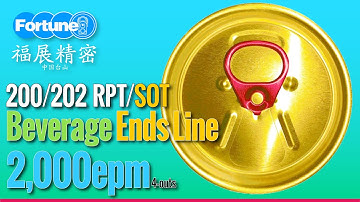 Easy-open Ends Production Line for beverage cans #RPTENDS #EASYOPENENDS #CANMAKING