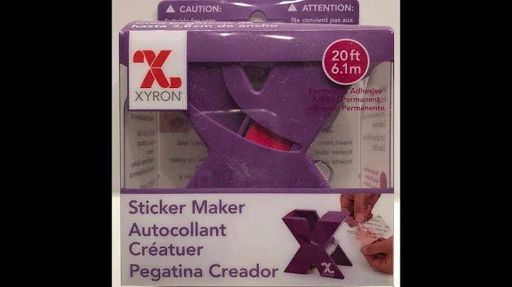 讓你變酷的Xyron 1.5吋貼紙機 - 示範