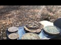 Имперские монеты и кокарда с одной поляны. Приборный поиск в посёлке Пригородный, Оренбургского р-на
