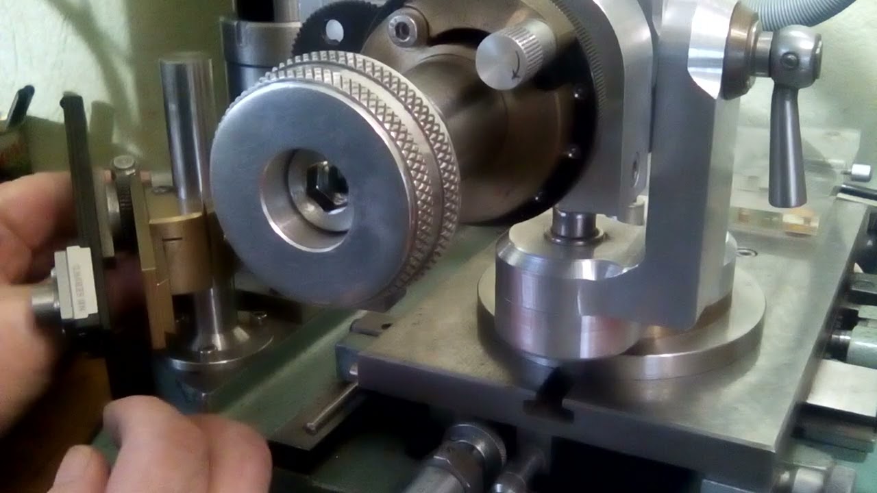 Настольный универсальный заточной станок. Цанговая бабка.