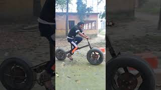 Modified Fat Tyre Cycle Stunt Test