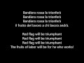 Bandiera Rossa with lyrics and translation