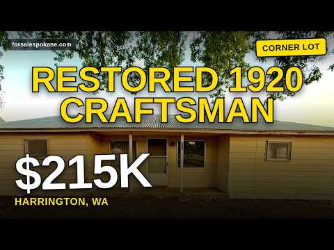 410 W Glover St, Harrington, WA home video tour