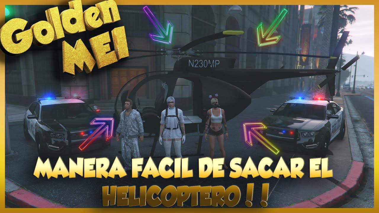 Como hacer aparecer el helicóptero GTA V Online 1.41 YouTube