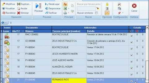 Programa contable ContaPyme - Operación de facturación y venta de servicios
