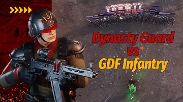 Units In Action | Dynasty Guards vs Each GDF Infantry | Tempest Rising